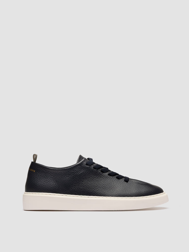 PLUMA 001 - Blue Leather Low Top Sneakers