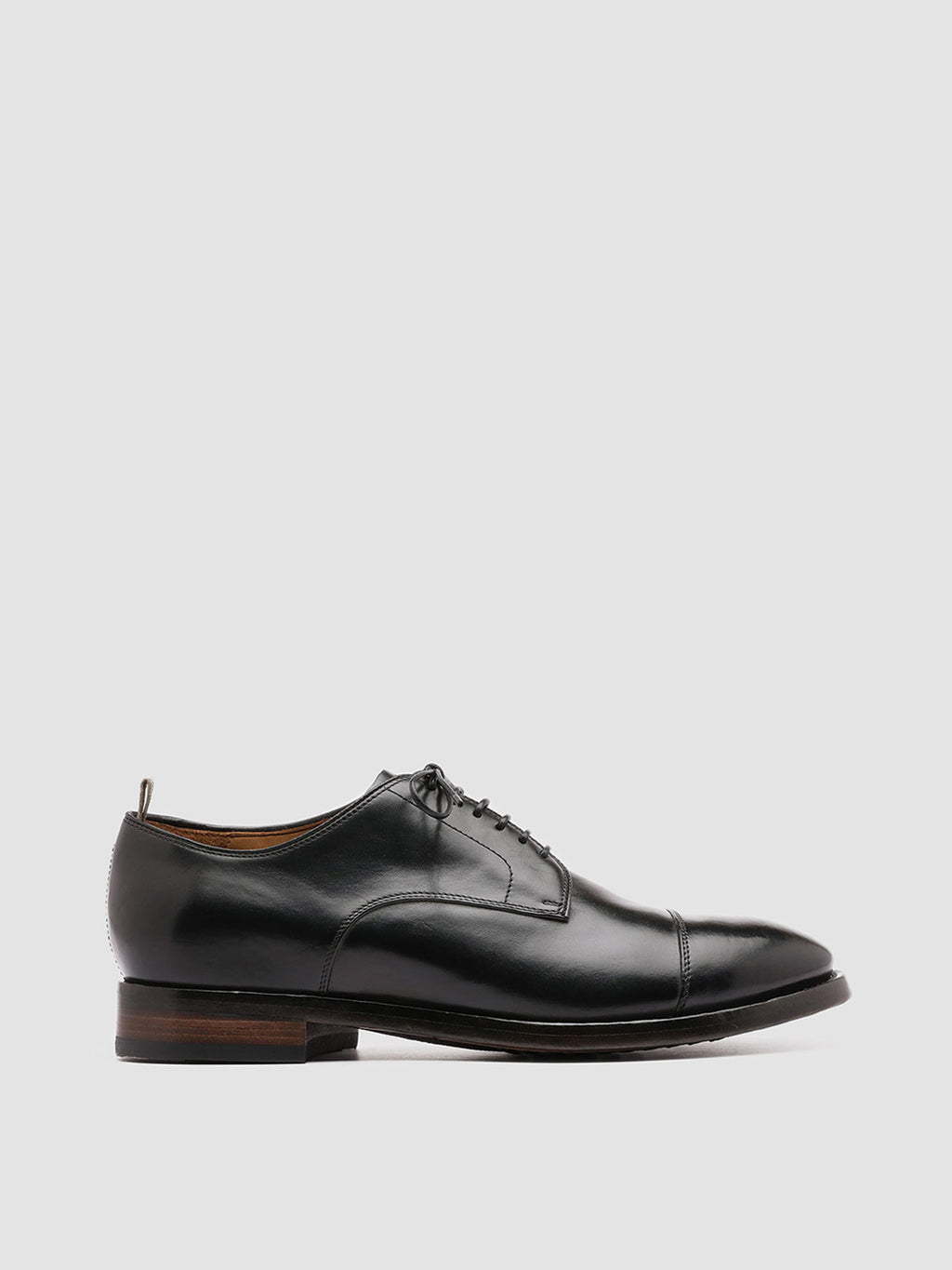PROVIDENCE 004 - Black Leather Derby Shoes - image 1,side view