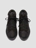 REMASTER 003 - Sneakers Alte in Pelle Scamosciata Nera - thumb image 2,side view