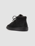 REMASTER 003 - Sneakers Alte in Pelle Scamosciata Nera - thumb image 4,side view