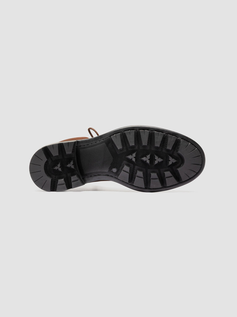 REMOTE 001 - Stivali Stringati in Pelle Scamosciata Marrone