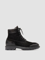 REMOTE 001 - Black Suede Lace Up Boots