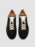 REPERTOIRE 001 - Black Suede Low Top Sneakers - thumb image 2,side view
