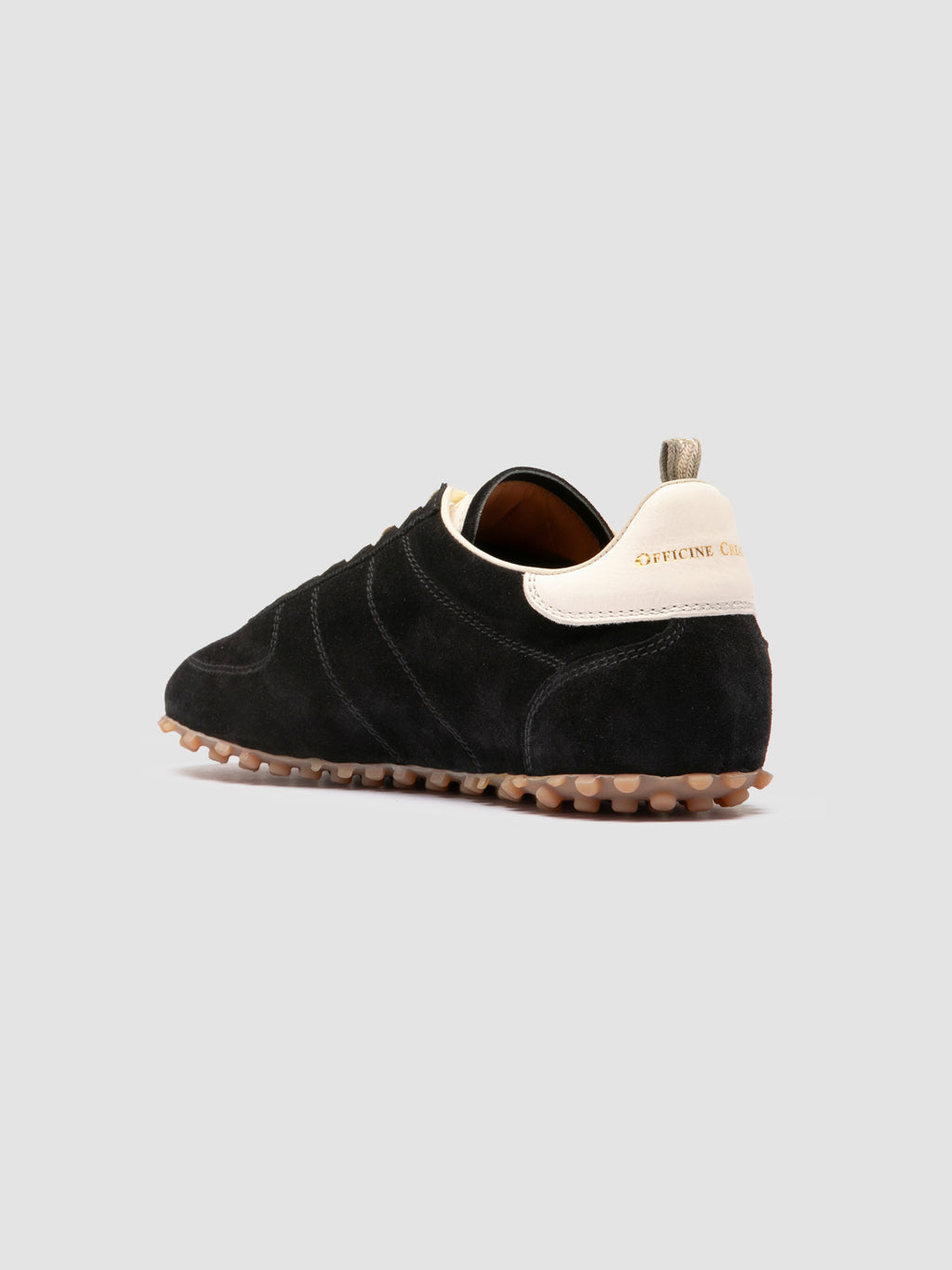 REPERTOIRE 001 - Black Suede Low Top Sneakers - image 4,side view
