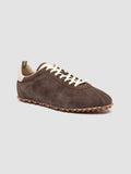 REPERTOIRE 001 - Taupe Suede Low Top Sneakers - thumb image 3,side view