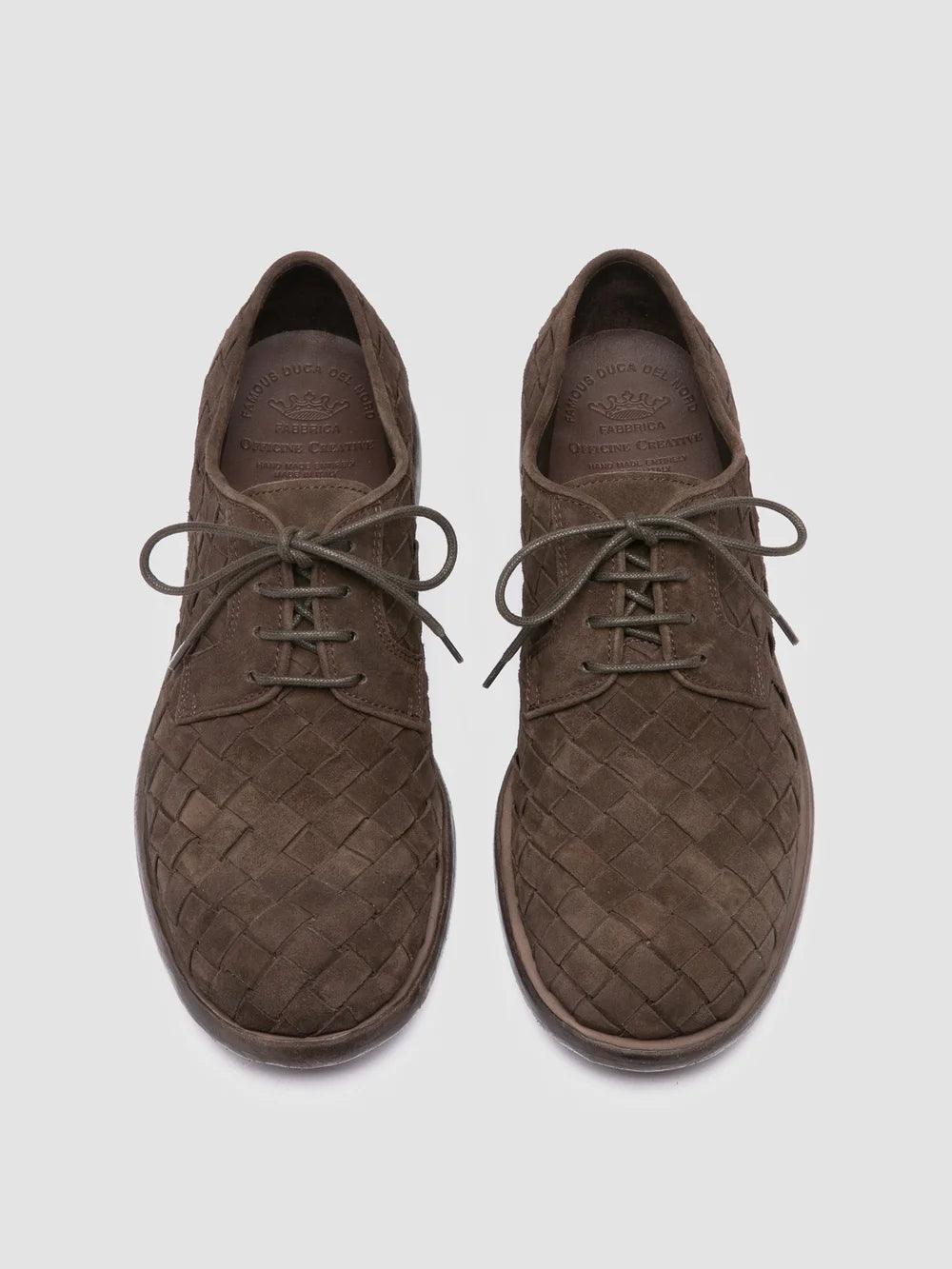 RUGGED 007 - Brown Suede Derby Shoes - image 2,side view