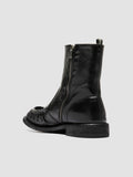 RUGGED 020_W - Black Leather Zipped Boots - thumb image 4,side view