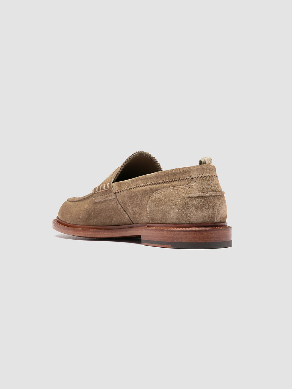 SAX 001 - Taupe Suede Penny Loafers