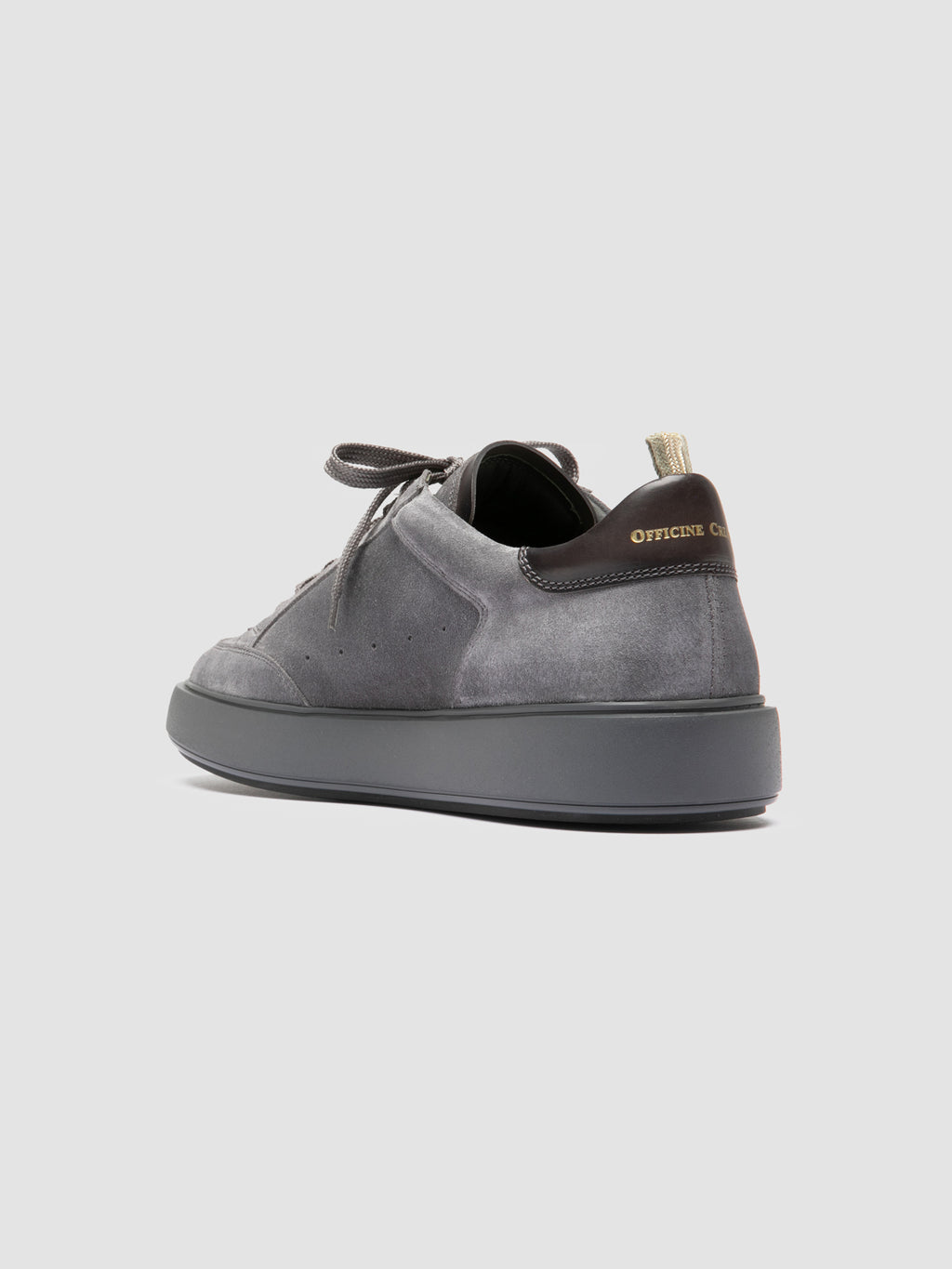 SEQUEL 001 - Graue Sneakers aus Wildleder und Leder - image 4,side view