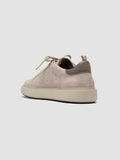 SEQUEL 001 - Elfenbeinfarbene Sneakers aus Wildleder und Leder - thumb image 4,side view