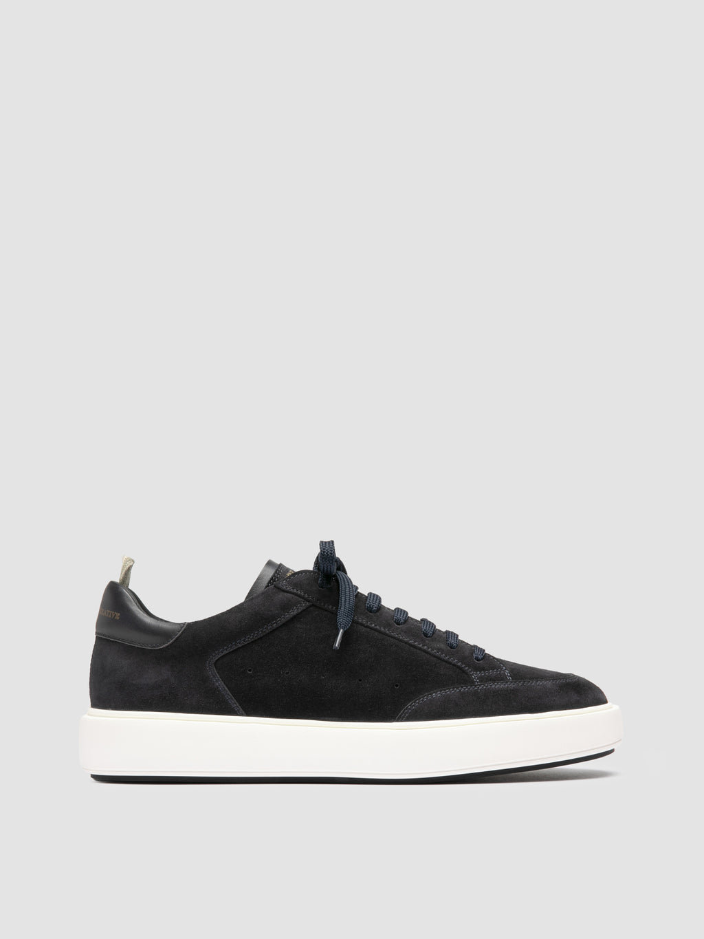 SEQUEL 002 - Sneaker in Pelle e Pelle Scamosciata Blu - image 1,side view