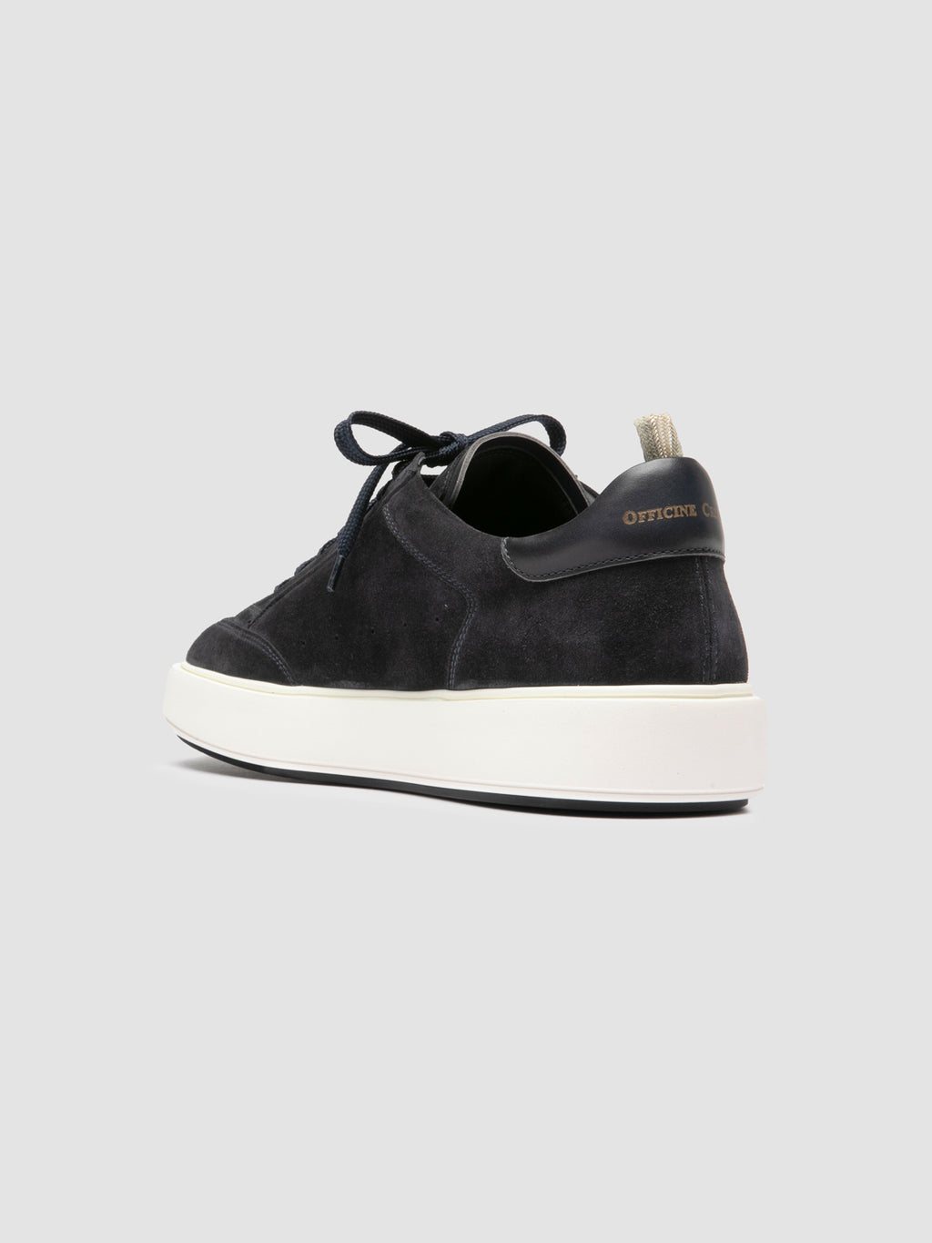 SEQUEL 002 - Sneaker in Pelle e Pelle Scamosciata Blu - image 4,side view