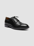 SILENT 001 - Schwarze Derby-Schuhe aus Leder - thumb image 3,side view