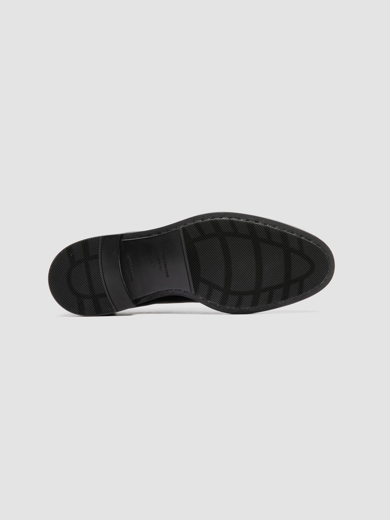 SILENT 001 - Black Leather Derby Shoes
