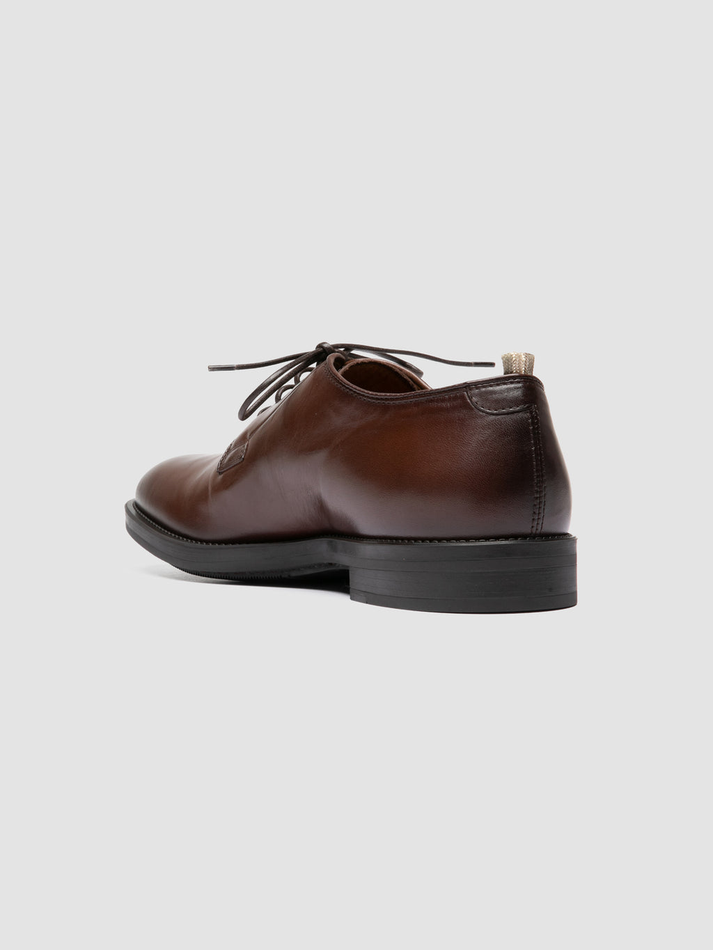SILENT 001 - Brown Leather Derby Shoes - image 4,side view
