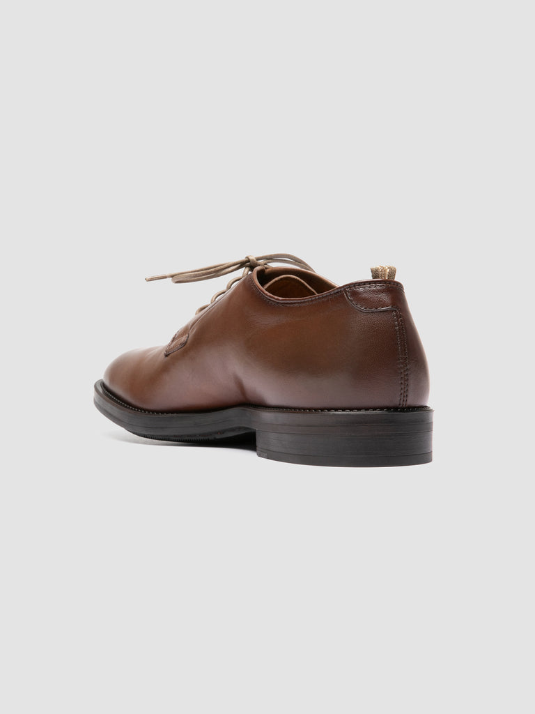 SILENT 001 - Brown Leather Derby Shoes