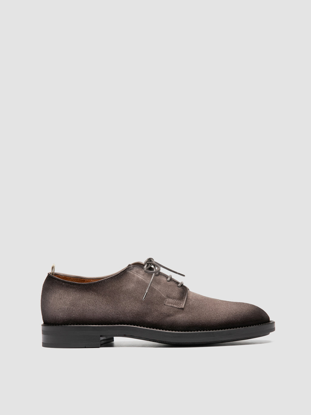 SILENT 001 - Taupe Suede Derby Shoes - image 1,side view