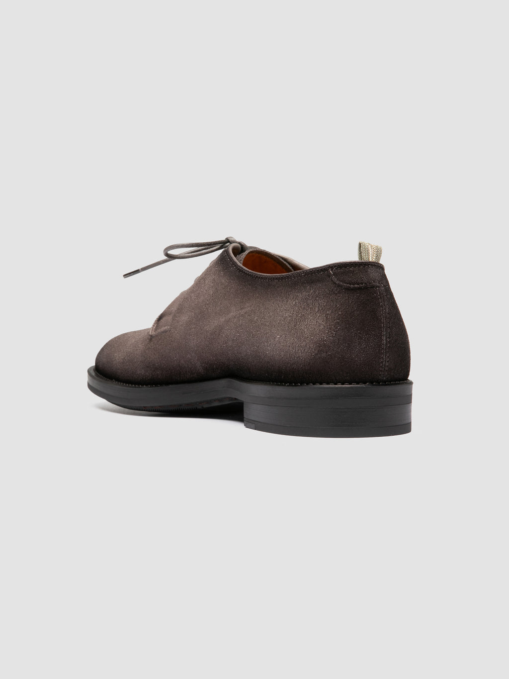 SILENT 001 - Taupe Suede Derby Shoes - image 4,side view