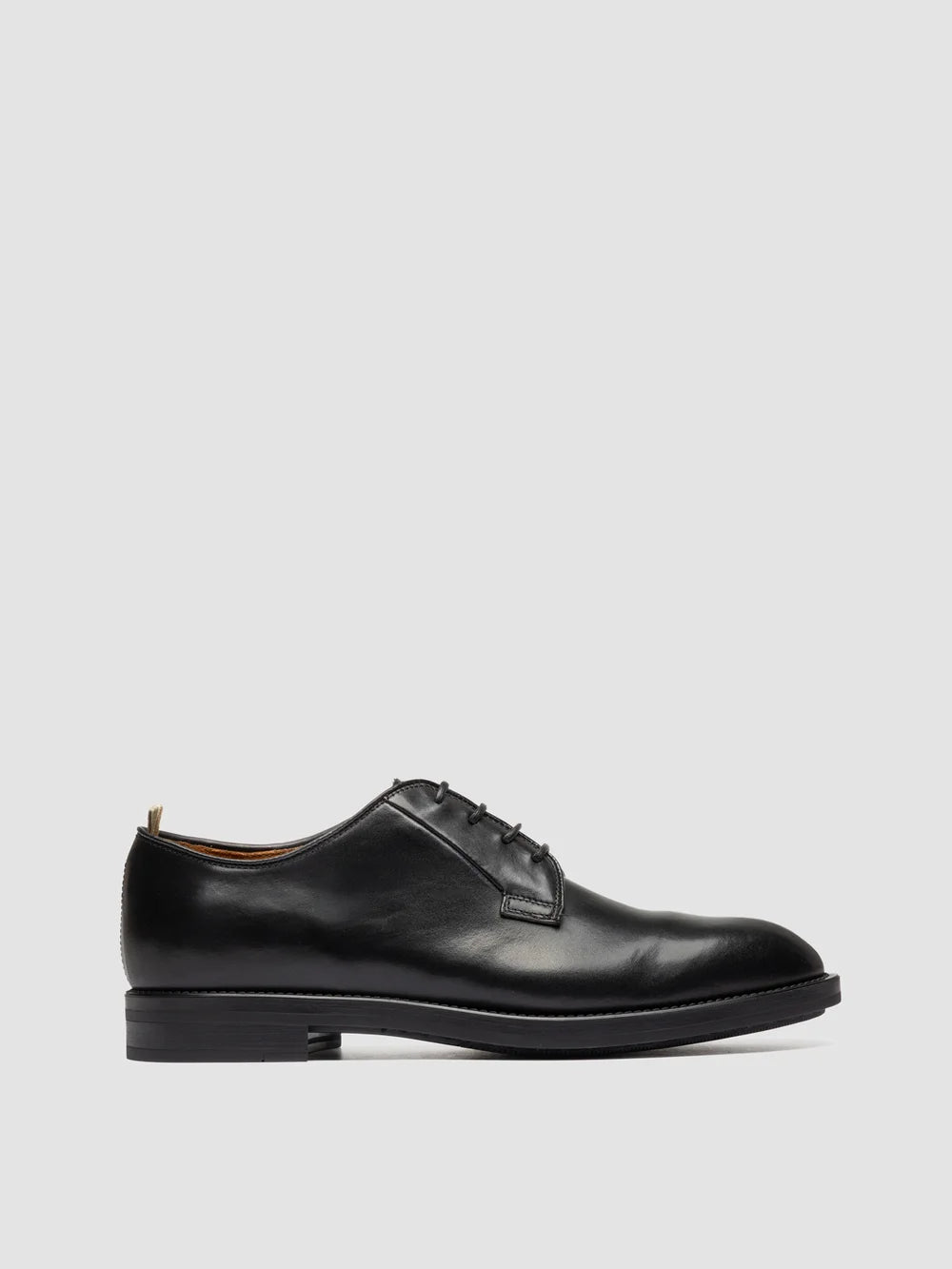 SILENT 001 - Scarpe Derby in Pelle Nera - image 1,side view