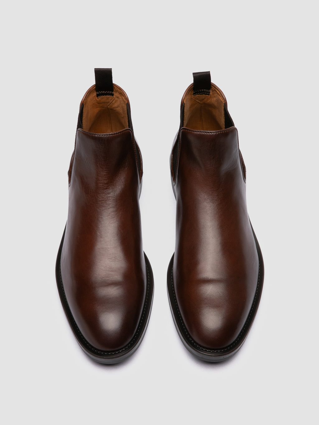 SILENT 003 - Brown Leather Chelsea Boots