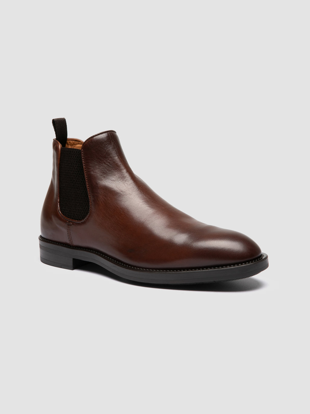 SILENT 003 - Brown Leather Chelsea Boots