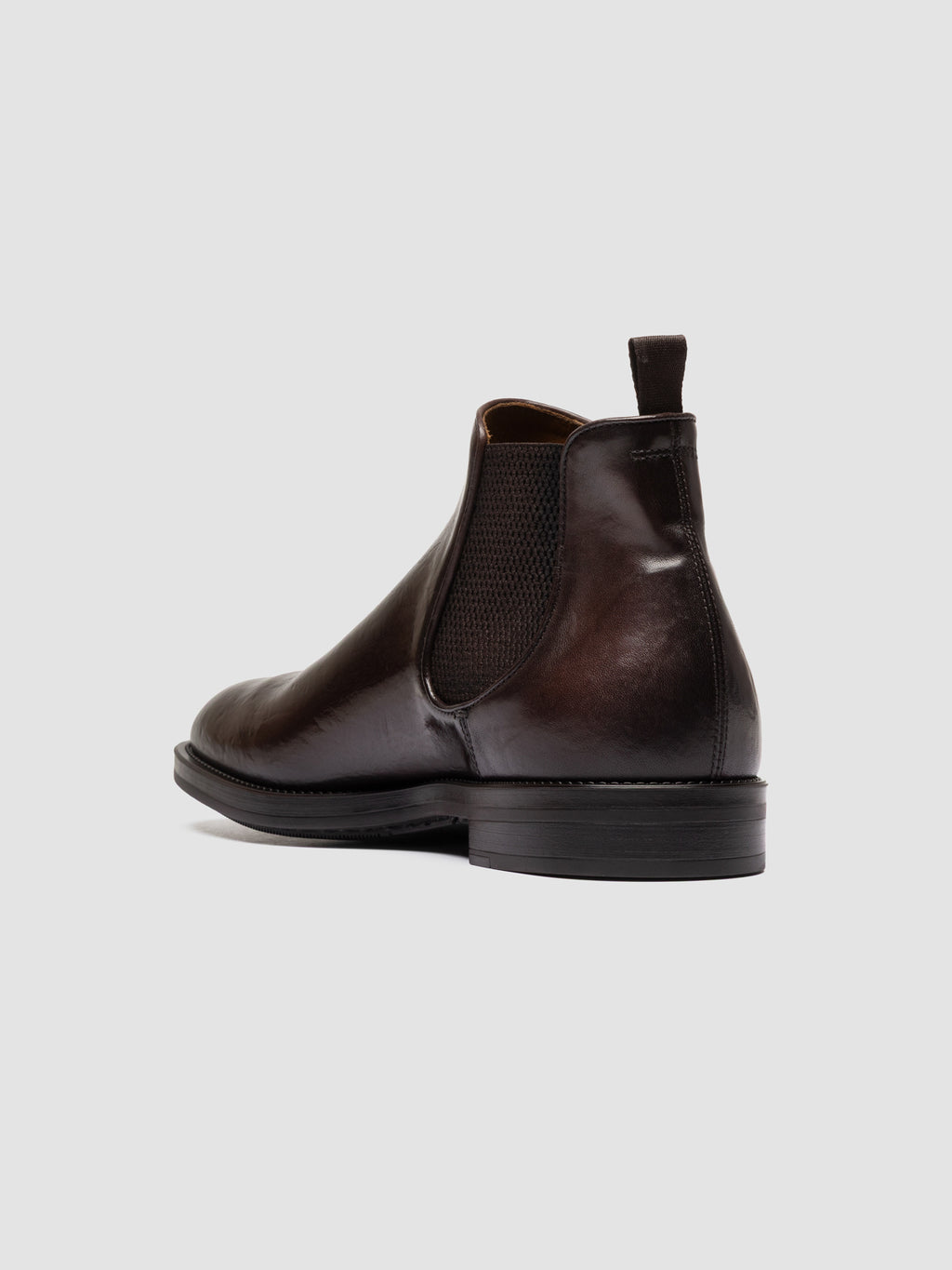 SILENT 003 - Braune Chelsea-Stiefel aus Leder - image 4,side view