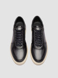 SISSO 001 - Blaue Low-Top-Sneakers aus Leder - thumb image 2,side view