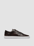 SISSO 001 - Braune Low-Top-Sneakers aus Leder - thumb image 1,side view
