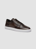SISSO 001 - Braune Low-Top-Sneakers aus Leder - thumb image 3,side view