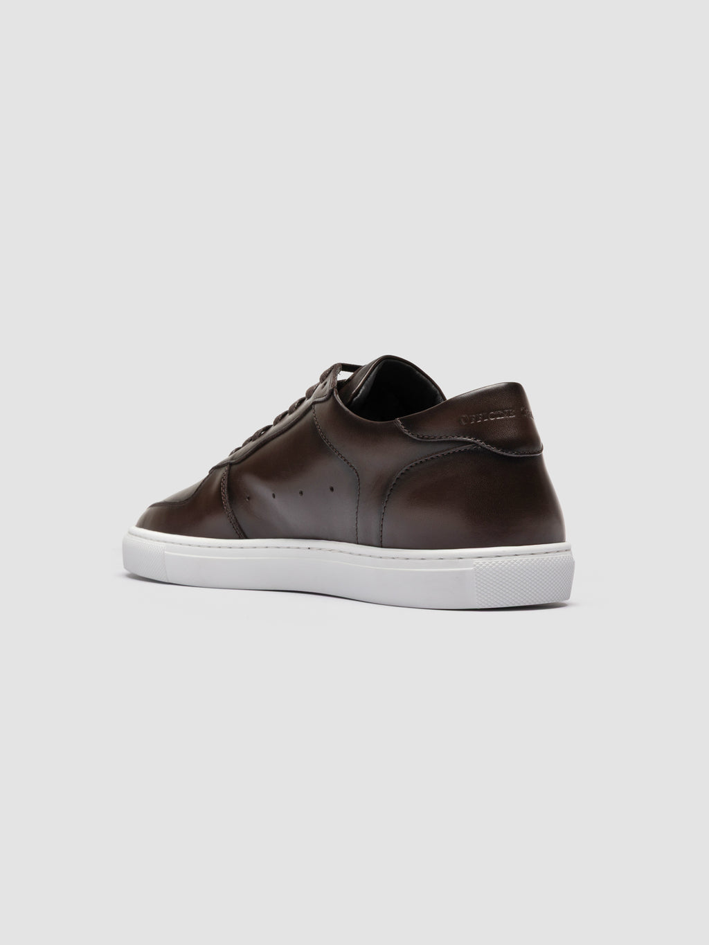 SISSO 001 - Braune Low-Top-Sneakers aus Leder - image 4,side view