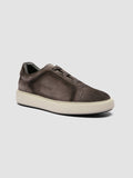 SLOUCH 001 - Graue Sneakers aus Wildleder - thumb image 3,side view