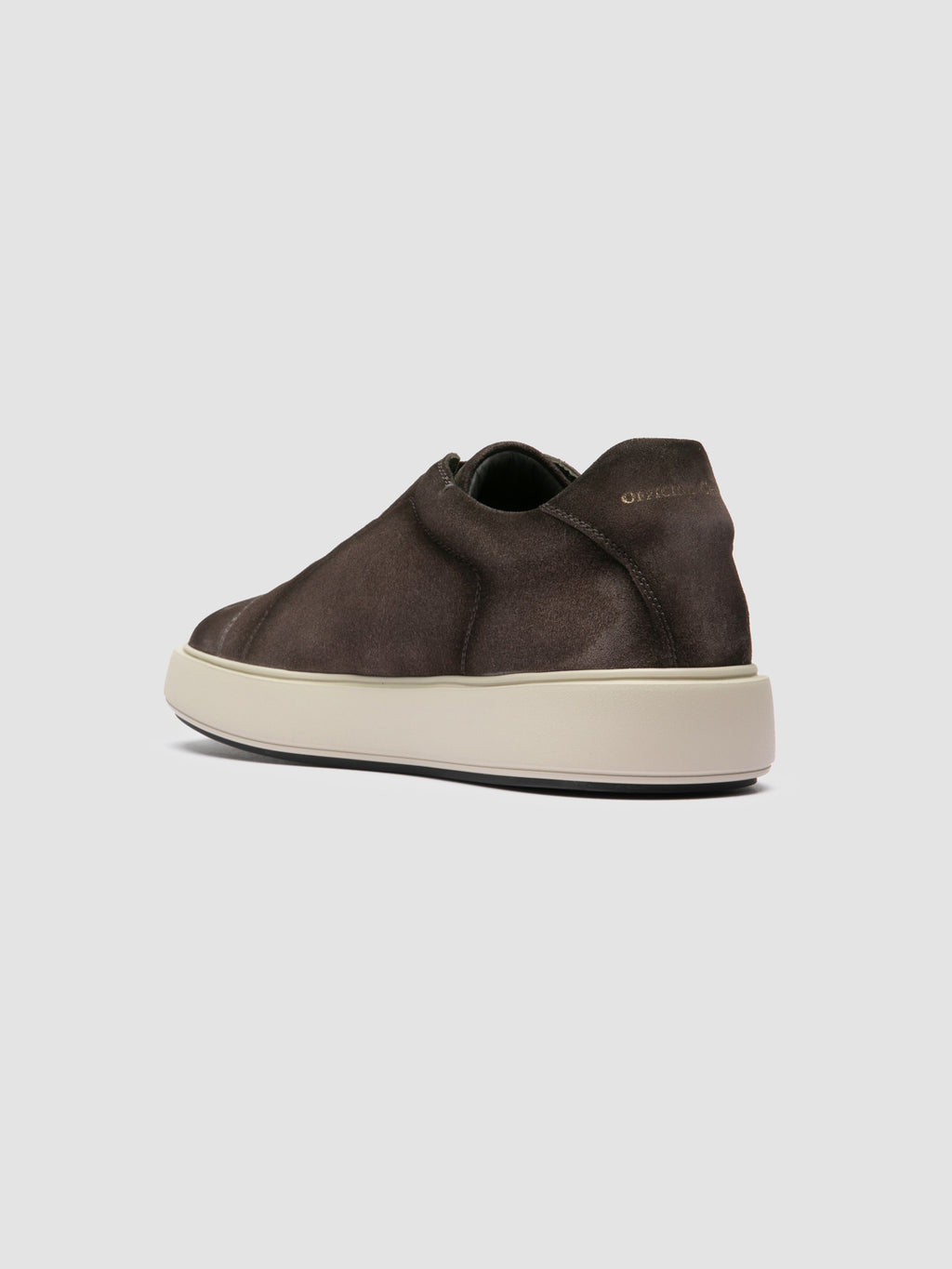 SLOUCH 001 - Graue Sneakers aus Wildleder - image 4,side view