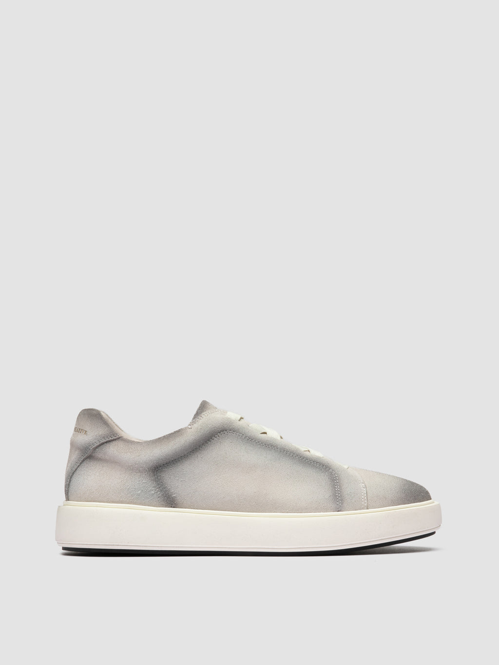 SLOUCH 001 - White Suede Sneakers - image 1,side view