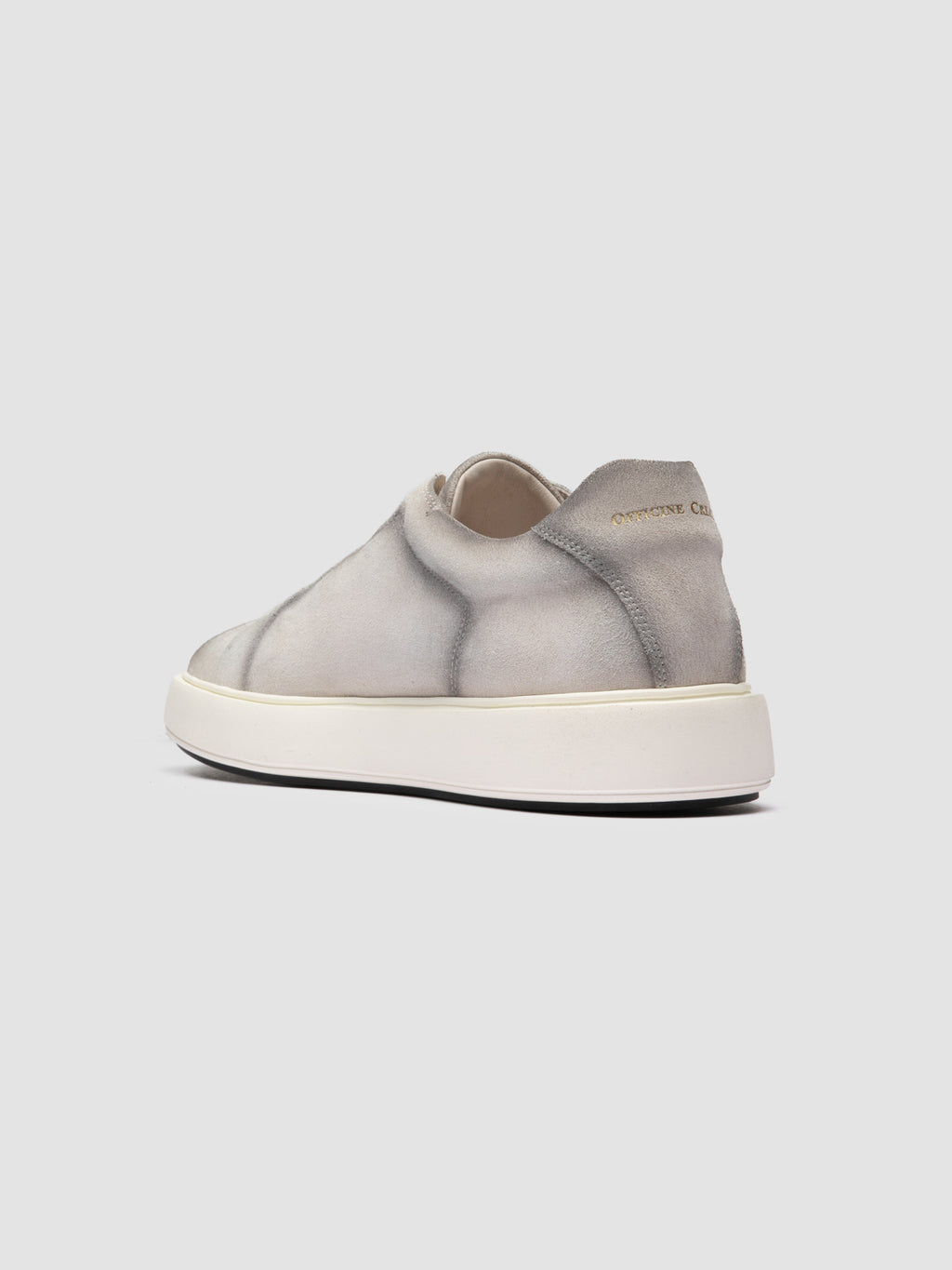 SLOUCH 001 - White Suede Sneakers - image 4,side view
