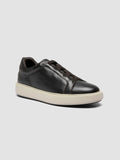SLOUCH 001 - Braune Low-Top-Sneakers aus Leder - thumb image 3,side view