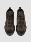 SLOUCH 005 - Sneakers Alte in Pelle Scamosciata Marrone - thumb image 2,side view