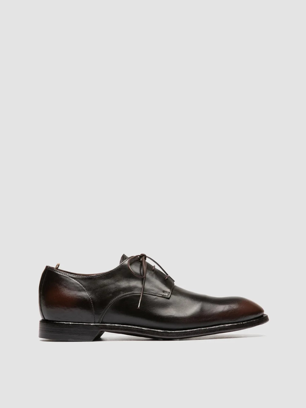 SOUND 002 - Braune Derby-Schuhe aus Leder - image 1,side view