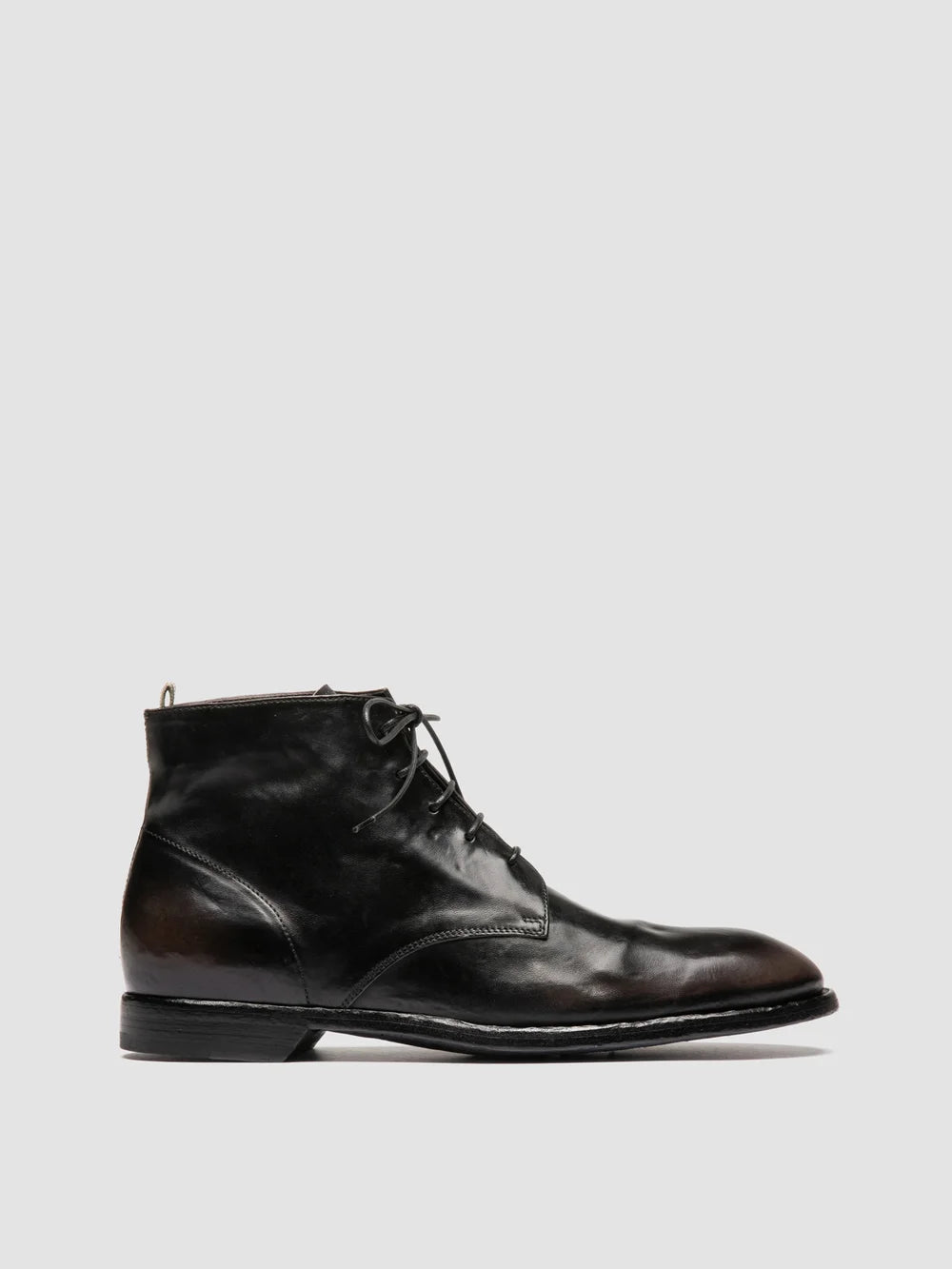 SOUND 003 - Graue Schnürstiefel aus Leder - image 1,side view