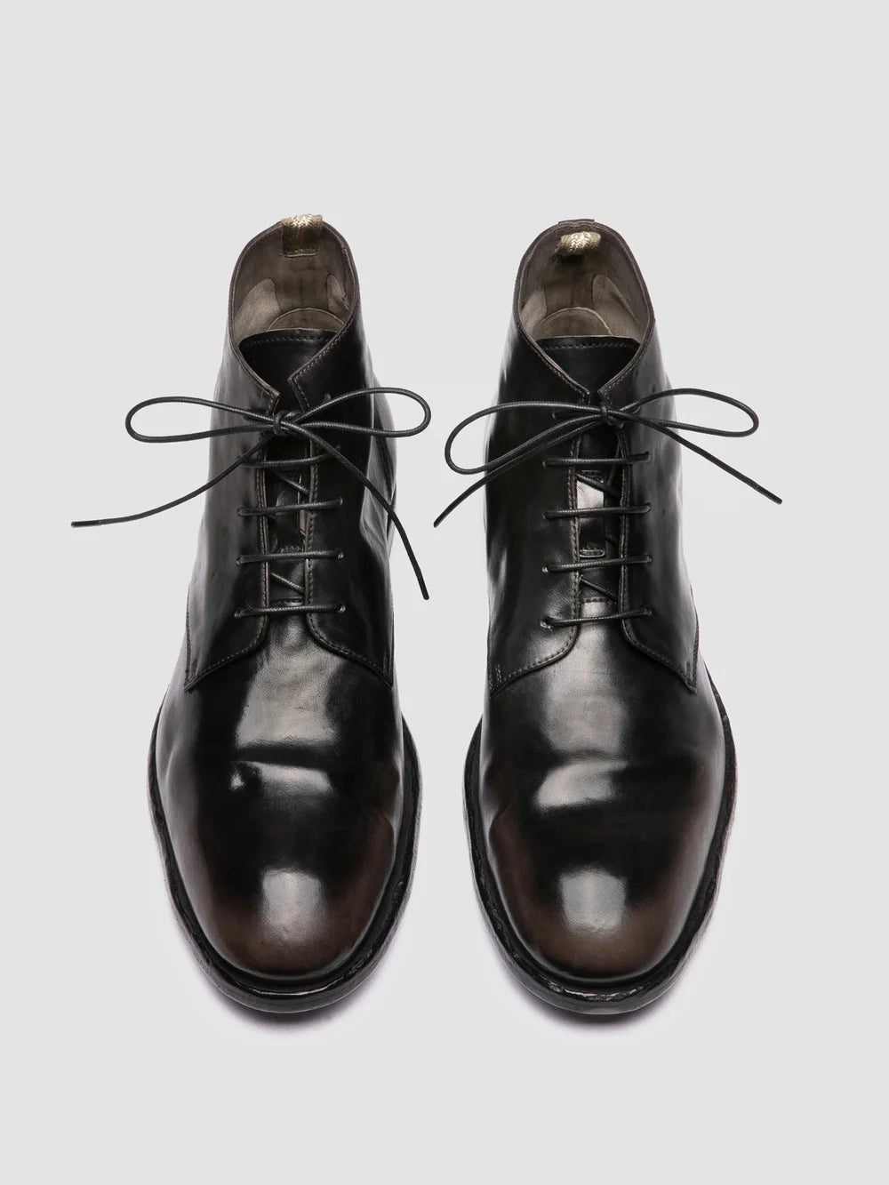 SOUND 003 - Graue Schnürstiefel aus Leder - image 2,side view