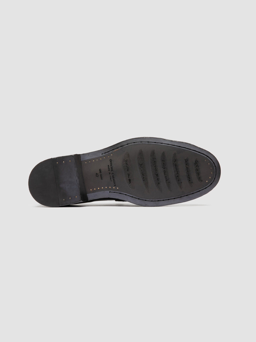 SOUND/010_W - Brown Leather Penny Loafers - image 5,side view