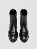 SOUND 015_W - Black Leather Zipped Boots - thumb image 2,side view