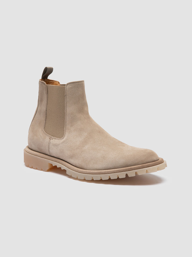 SPECTACULAR 014 - Beige Suede Chelsea Boots