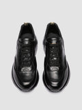 SPHYKE 001 - Schwarze Low-Top-Sneaker aus Leder - thumb image 2,side view