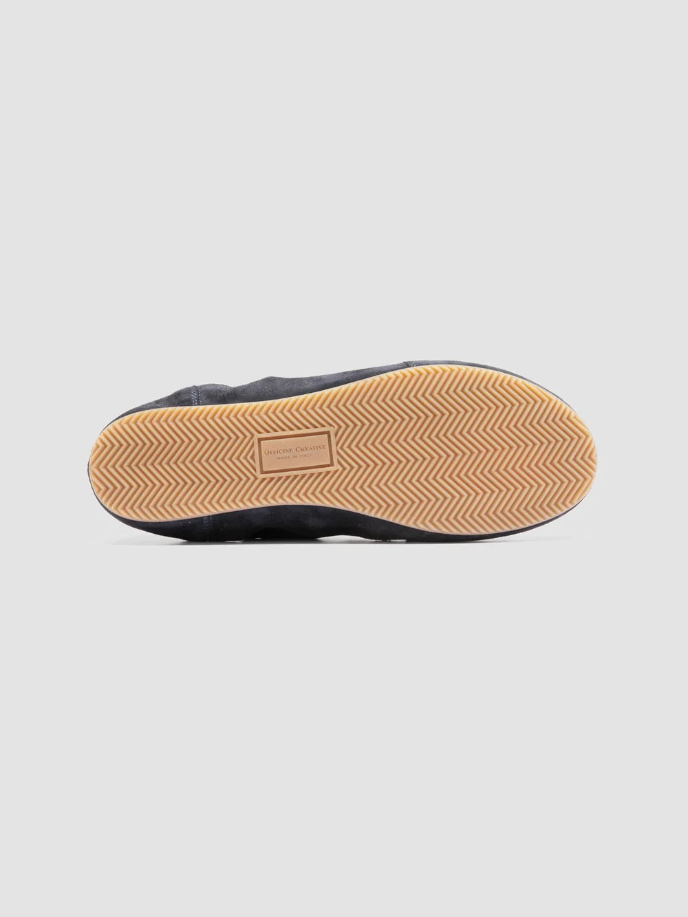 SUBSIDE 001 - Blue Leather and Suede Low-Top Sneakers - image 5,side view