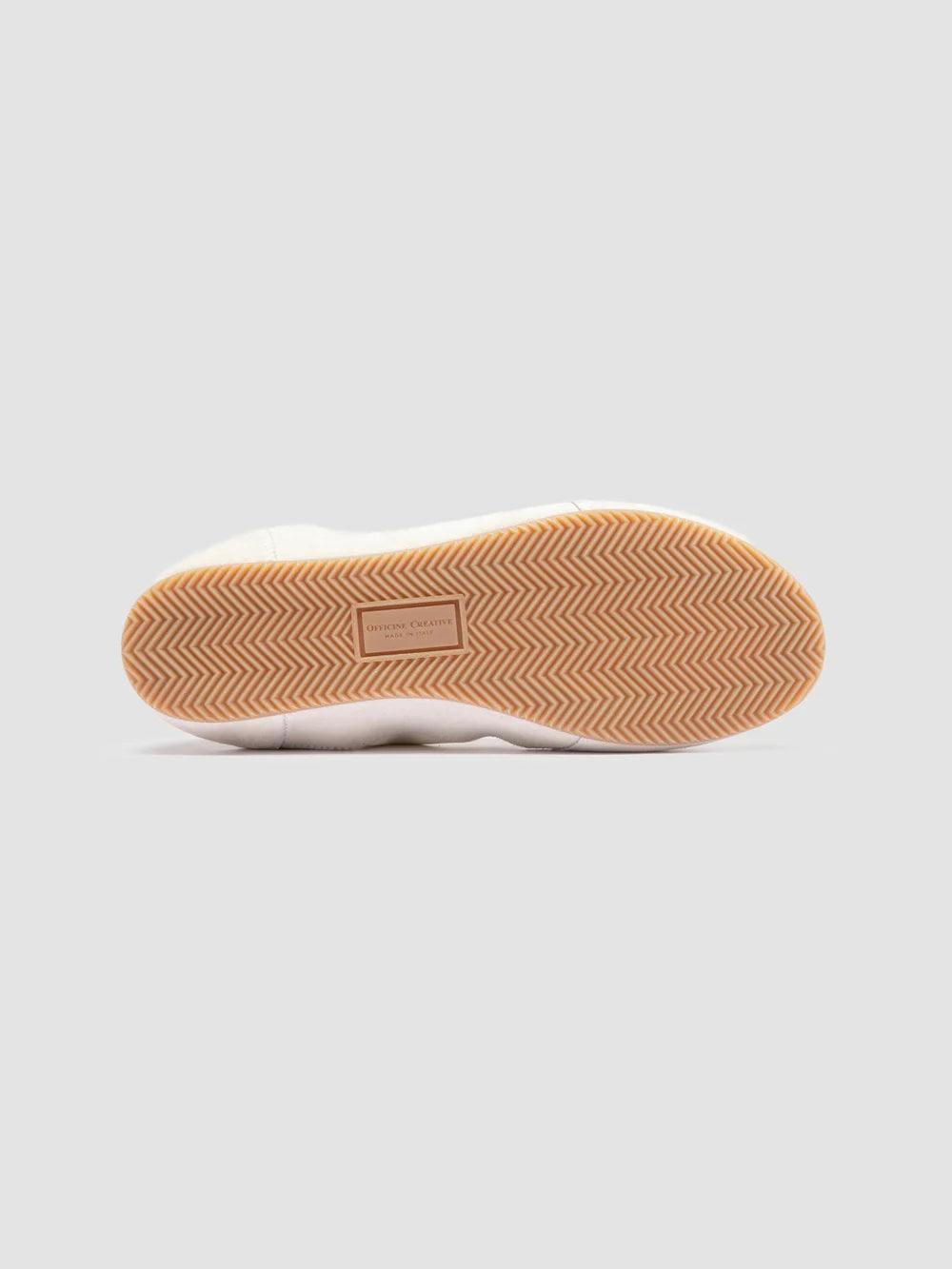 SUBSIDE 001 - White Leather and Suede Low-Top Sneakers - image 5,side view