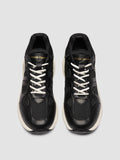 SUPURBIA 001 - Black Leather Low Top Sneakers - thumb image 2,side view