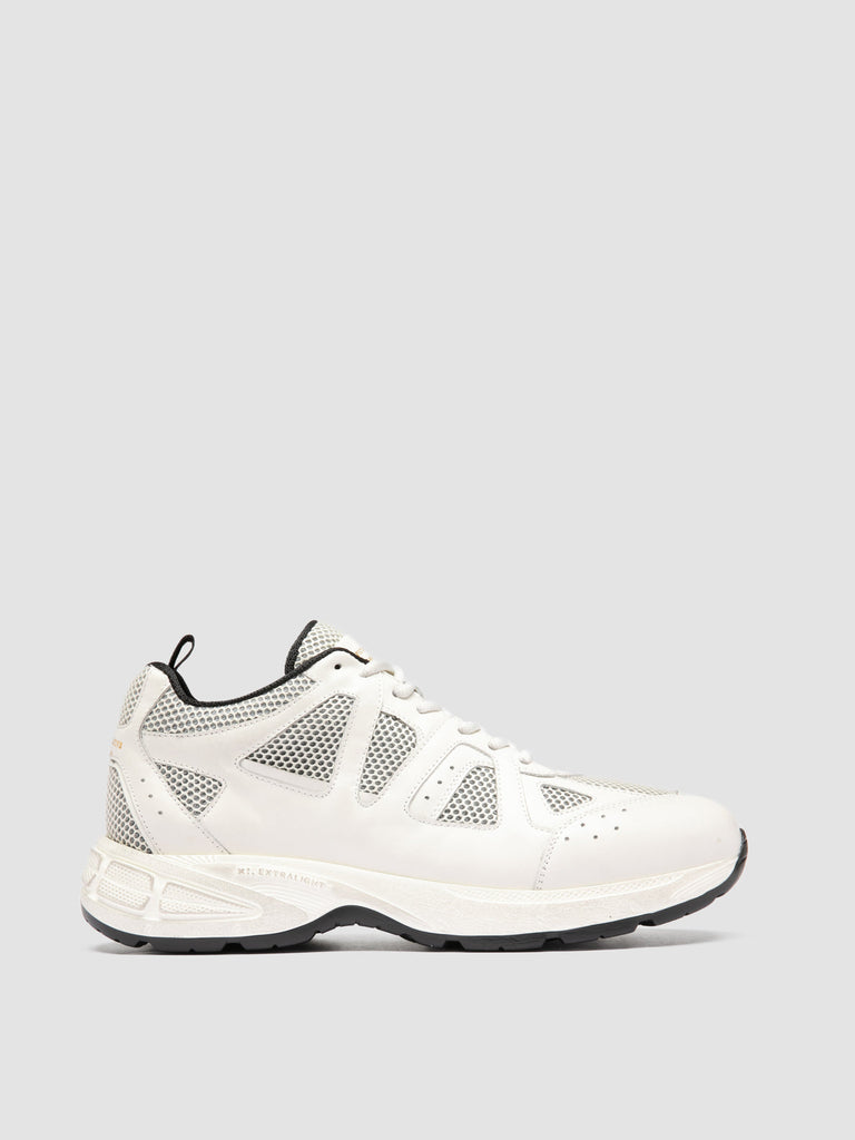 SUPURBIA 001 - White Leather Low Top Sneakers