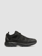 SUPURBIA 001 - Sneaker Basse in Pelle Nera e Pelle Scamosciata