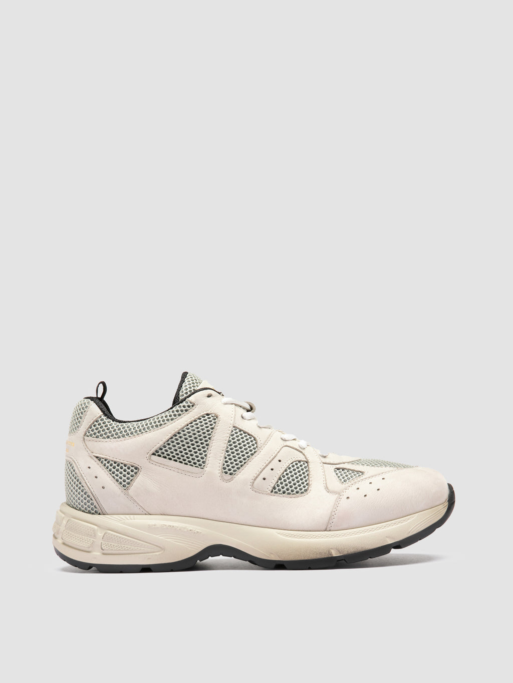 SUPURBIA 001 - White Leather Low Top Sneakers - image 1,side view