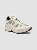 SUPURBIA 001 - White Leather Low Top Sneakers - thumb image 3,side view